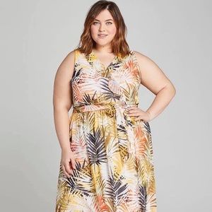 Lane Bryant Ruffled Chiffon Maxi